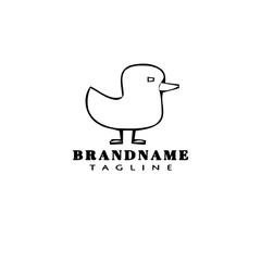 bird logo cartoon icon design template symbol isolated vector illustration