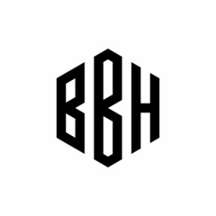BBH Initial three letter logo hexagon