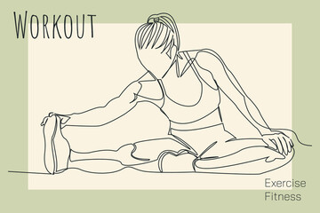 continuous line drawing of women fitness yoga concept vector health illustration
International Day of Yoga