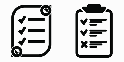 Fototapeta premium Icon list, roster, schedule, register, roll, catalog, scrol, bil, calendar, docket, nomenclature, beadroll, sked, catalogue. Vector icon.