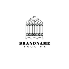 birdcage cartoon logo icon design template simple isolated vector illustration
