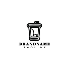 plastic bottle trash logo icon design template vector illustration