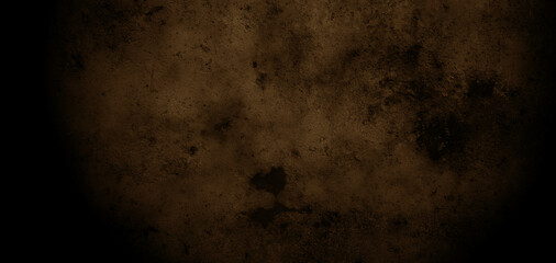 Old Grunge Background, Dark Cement With Cracks