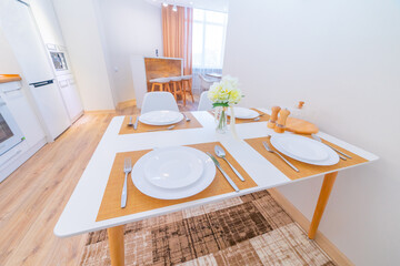 Table setting for a dinner