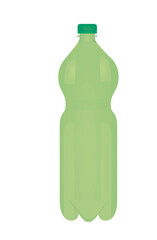 Water bottle on white background, vector