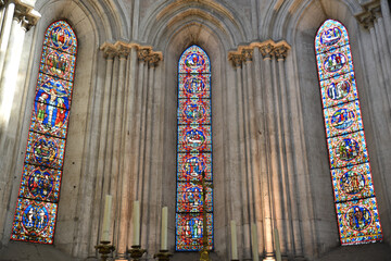 Choeur de l'église Saint-Maurice à Vienne, France - obrazy, fototapety, plakaty