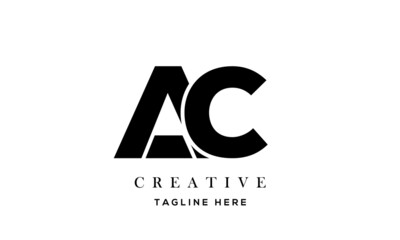 creative letter AC logo design templates