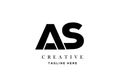 creative letter AS logo design templates