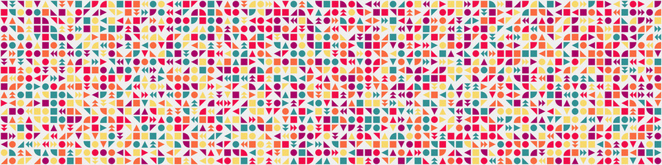 Abstract Geometric Pattern generative computational art illustration