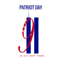 Patriot Day celebrate poster design concept 
