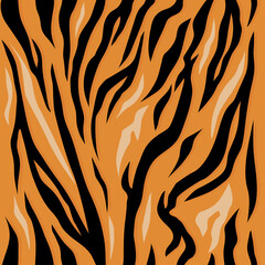 Tiger seamless pattern, vector design and isolated background seamless.