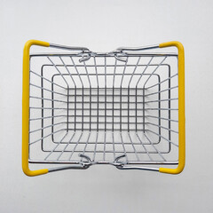 shopping cart isolated on white