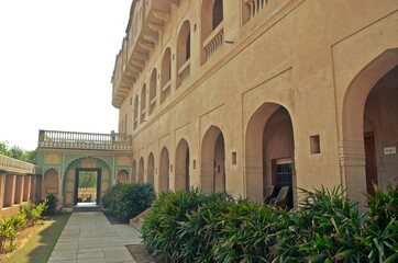 Fototapeta premium old artistic mansion ( haweli ) of mandawa city ,rajasthan,india