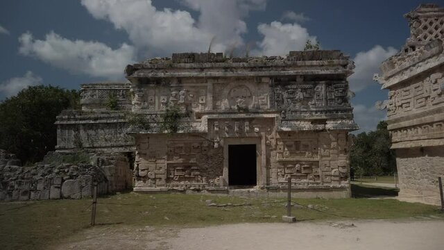 Nunnery, Zona Central, Chichen itza, UNESCO World Heritage, Mayan and Toltec archaeological excavation, Yucatan Peninsula, Mexico, Central America.