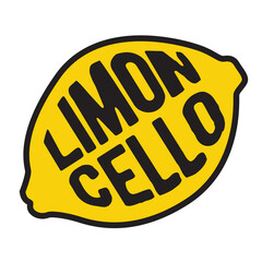 Limonchello lemon drink lable