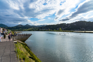 Rivadesella village in Asturias, Spain.