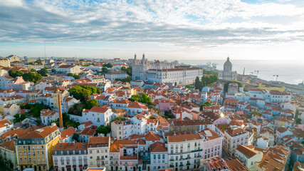 Fototapeta na wymiar A view over Lisbon, Portugal