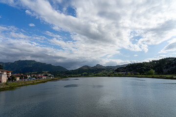 Rivadesella village in Asturias, Spain.