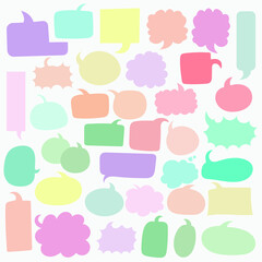 cloud, bubble, speech, illustration, vector, icon, symbol, 