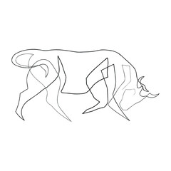 cow, animal, cartoon, vector, farm, bull, illustration, 