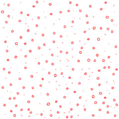 Vector texture pattern with different sized red holes, circles and dots. EPS 10