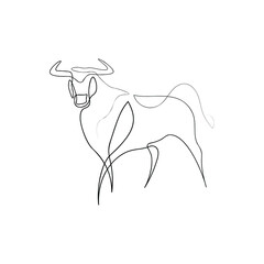 cow, animal, cartoon, vector, farm, bull, illustration, 