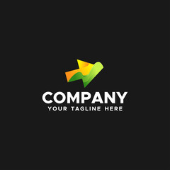 Arrow Logo Gradient Brand For Company