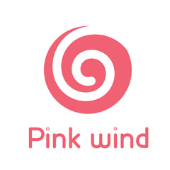 Pink wind logo