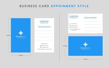 Business Card Appointment Style