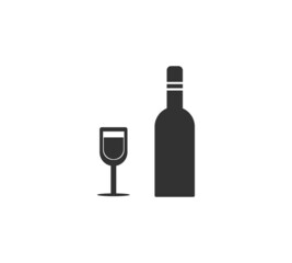 Champagne icon vector isolate on white background