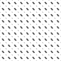 Square seamless background pattern from geometric shapes are different sizes and opacity. The pattern is evenly filled with big black videoconference symbols. Vector illustration on white background