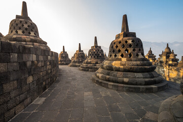 Borobudur, or Barabudur is a 9th-century Mahayana Buddhist temple in Central Java