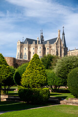 vista del Palacio Episcopal de Astorga, España
