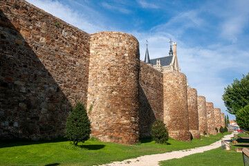 antigua muralla romana de la ciudad de Astorga, España