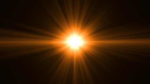 lens flare effect on black blackground
