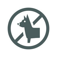 Animal, avoid icon. Gray vector graphics.