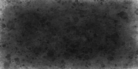 黒の水彩で塗られた古い汚れた紙・パノラマサイズ
