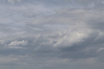  Beautiful blue sky with clouds