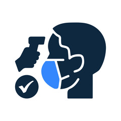 Check, flu, scan icon. Simple editable vector design isolated on a white background.