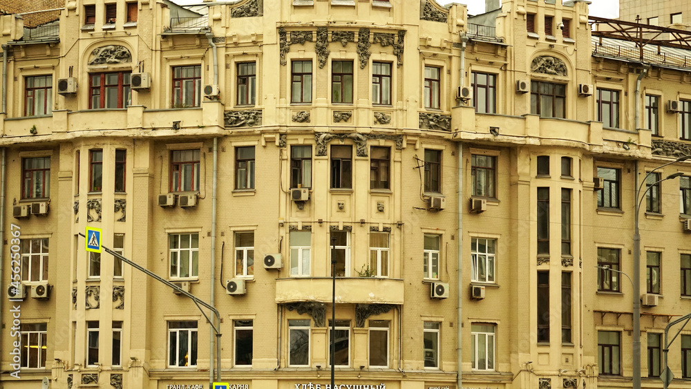 Sticker facade of a building