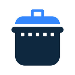 Cook, hot, pot icon. Simple editable vector illustration.