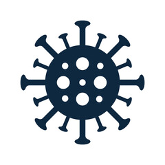 Obraz premium Coronavirus, covid icon. Simple editable vector design isolated on a white background.