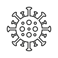 Coronavirus, covid line icon. Outline vector.