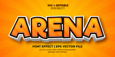 arena text effect  editable text style