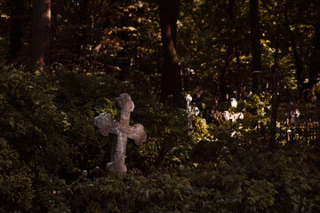 cross in the cemetery