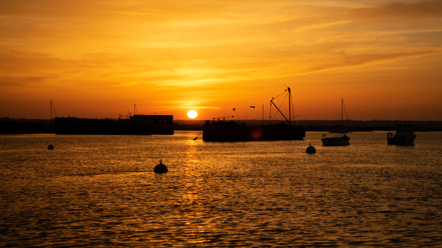 Sunset On Mersea Island