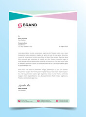 Business style creative Professional modern Letterhead Template elegant design for project Minimalist in standard sizes