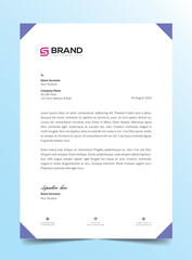 Business style creative Professional modern Letterhead Template elegant design for project Minimalist in standard sizes