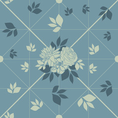 Light blue autumn flowers