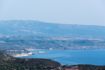 The West Coast of Sardinia with the city Alghero in the North.
